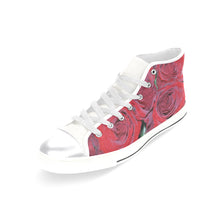 Load image into Gallery viewer, Rose Bouquet Flower Women&#39;s Classic High Top Canvas Shoes (Model 017)