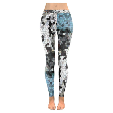 Mosaic Moss Low Rise Leggings (Invisible Stitch) (Model L05)