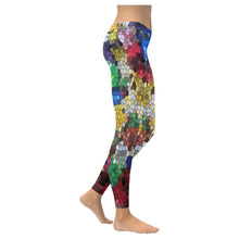 Load image into Gallery viewer, Oil Paints Mosaic Low Rise Leggings (Invisible Stitch) (Model L05)