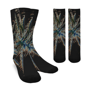 Fireworks Star Glowing Trouser Socks (For Men)