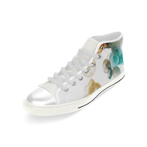 Jellyfish Negative Men’s Classic High Top Canvas Shoes (Model 017)