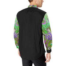 Load image into Gallery viewer, Graffiti Abstract Green Men&#39;s All Over Print Casual Dress Shirt (Model T61)