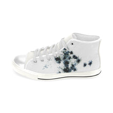 Load image into Gallery viewer, Fireworks Flowers Negative Men’s Classic High Top Canvas Shoes (Model 017)