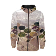 Load image into Gallery viewer, Aerial Circles All Over Print Quilted Windbreaker for Men (Model H35)