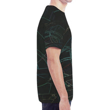 Load image into Gallery viewer, Abstract Circles Glowing New All Over Print T-shirt for Men (Model T45)