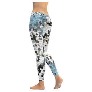 Mosaic Moss Low Rise Leggings (Invisible Stitch) (Model L05)