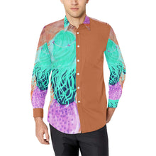 Load image into Gallery viewer, Mermaid MMZ Pink Men&#39;s All Over Print Casual Dress Shirt (Model T61)