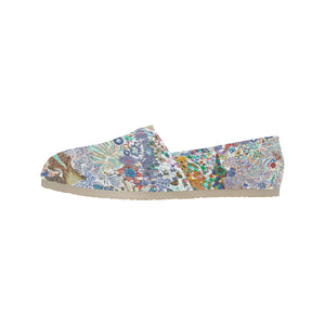 Perfectly Paisley Negative Unisex Classic Canvas Slip-On (Model 1206)