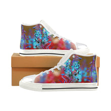 Load image into Gallery viewer, Fireweed Flower Blue Women&#39;s Classic High Top Canvas Shoes (Model 017)