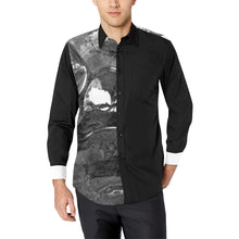 Load image into Gallery viewer, Iced Black and White Men&#39;s All Over Print Casual Dress Shirt (Model T61)