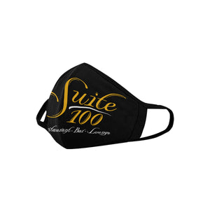 Suite 100 Black and Gold Mouth Mask (2 Filters Included) (Non-medical Products)