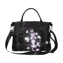 Load image into Gallery viewer, Fireworks Flowers Purple Large Capacity Duffle Bag (Model 1715)