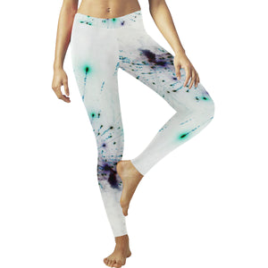 Fireworks Spray Negative Low Rise Leggings (Invisible Stitch) (Model L05)