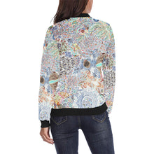 Load image into Gallery viewer, Paisley Matters Negative All Over Print Bomber Jacket for Women (Model H36)