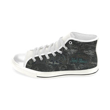 Load image into Gallery viewer, Painted Skulls Glowing Men’s Classic High Top Canvas Shoes (Model 017)