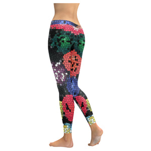 Dante's Inferno Mosaic Low Rise Leggings (Invisible Stitch) (Model L05)