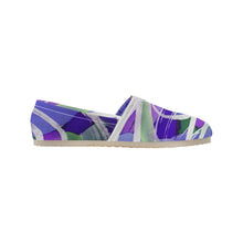 Load image into Gallery viewer, Abstract Circles Purple Unisex Classic Canvas Slip-On (Model 1206)