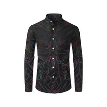 Load image into Gallery viewer, Rose Bouquet Flower Glowing Men&#39;s All Over Print Casual Dress Shirt (Model T61)