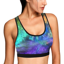 Load image into Gallery viewer, Splash of Color Negative Women&#39;s All Over Print Sports Bra (Model T52)