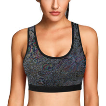 Load image into Gallery viewer, I Spy Paisley Glowing Women&#39;s All Over Print Sports Bra (Model T52)