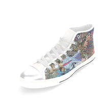 Load image into Gallery viewer, Pleasantly Paisley Women&#39;s Classic High Top Canvas Shoes (Model 017)