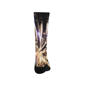 Fireworks Star Yellow Trouser Socks (For Men)