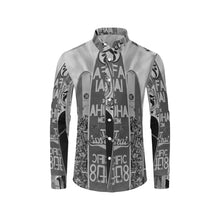 Load image into Gallery viewer, Surfboards Black and White Men&#39;s All Over Print Casual Dress Shirt (Model T61)