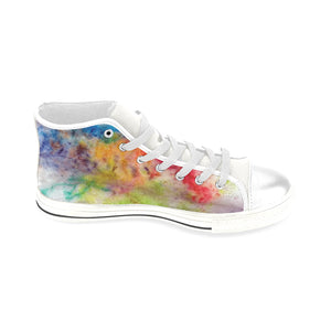 Splash of Color Men’s Classic High Top Canvas Shoes (Model 017)