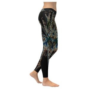 Fireworks Star Glowing Low Rise Leggings (Invisible Stitch) (Model L05)