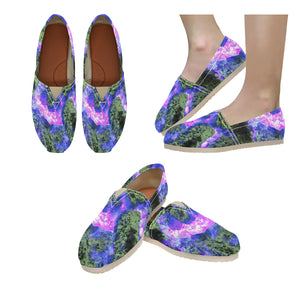 Molten Flames Purple Unisex Classic Canvas Slip-On (Model 1206)