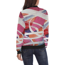 Load image into Gallery viewer, Abstract Circles All Over Print Bomber Jacket for Women (Model H36)