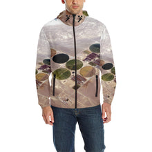 Load image into Gallery viewer, Aerial Circles All Over Print Quilted Windbreaker for Men (Model H35)