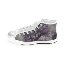 Load image into Gallery viewer, Spooky Tree Purple Women&#39;s Classic High Top Canvas Shoes (Model 017)