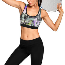 Load image into Gallery viewer, Complex Graffiti Negative Women&#39;s All Over Print Sports Bra (Model T52)