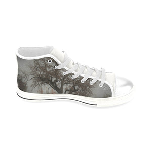 Spooky Tree Men’s Classic High Top Canvas Shoes (Model 017)