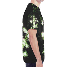 Load image into Gallery viewer, Fireworks Flowers Green New All Over Print T-shirt for Men (Model T45)