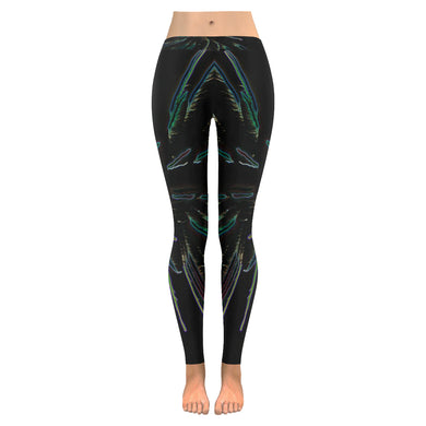 Fireworks Burst Glowing Low Rise Leggings (Invisible Stitch) (Model L05)