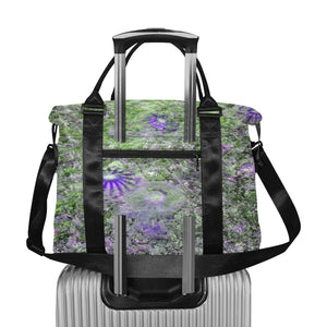 Jellyfish Blooms Purple Large Capacity Duffle Bag (Model 1715)