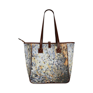 Marbled Abstract Mosaic Classic Tote Bag (Model 1644)