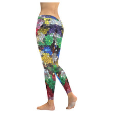 Load image into Gallery viewer, Oil Paints Mosaic Low Rise Leggings (Invisible Stitch) (Model L05)