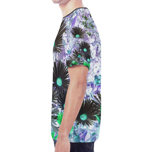 Livingstone Daisy Flower Negative New All Over Print T-shirt for Men (Model T45)