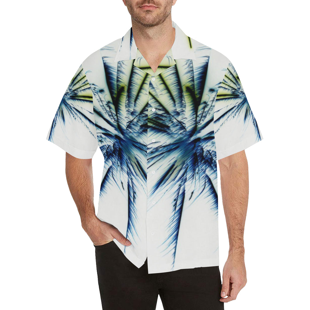 Fireworks Star Negative Hawaiian Shirt (Model T58)