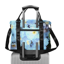 Load image into Gallery viewer, Forget Me Not Flower Mosaic Large Capacity Duffle Bag (Model 1715)