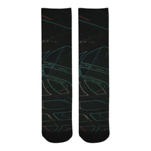 Load image into Gallery viewer, Abstract Circles Glowing Trouser Socks (For Men)