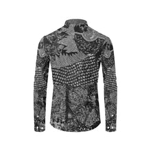 Load image into Gallery viewer, Paisley Power Black and White Men&#39;s All Over Print Casual Dress Shirt (Model T61)