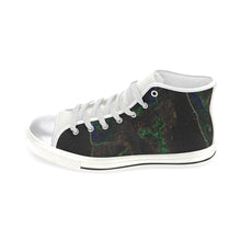 Load image into Gallery viewer, Sea of Flames Glowing Women&#39;s Classic High Top Canvas Shoes (Model 017)