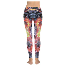 Load image into Gallery viewer, Molten Flames Mosaic Low Rise Leggings (Invisible Stitch) (Model L05)