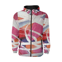 Load image into Gallery viewer, Abstract Circles All Over Print Quilted Windbreaker for Men (Model H35)