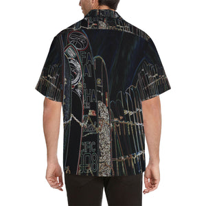 Surfboards Glowing Panel Hawaiian Shirt (Model T58)