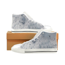 Load image into Gallery viewer, Fireworks Negative Men’s Classic High Top Canvas Shoes (Model 017)